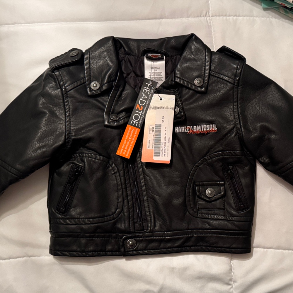 Harley-Davidson Kids Black Jacket with Red Logo